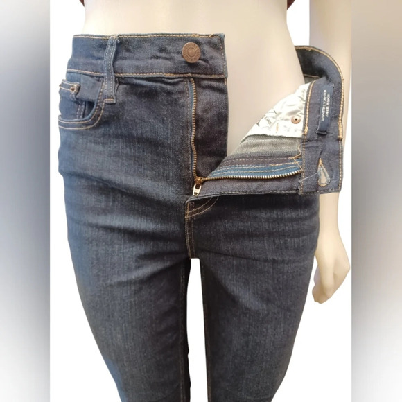 Calvin Klein EUC Darkwash High Rise Skinny Jeans Size 8 - Picture 4 of 10